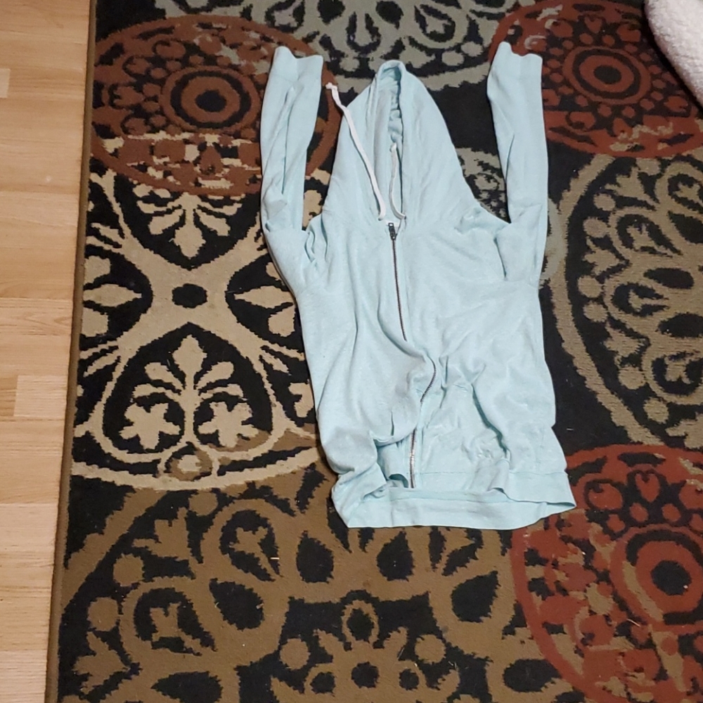 A light blue zip up from America eagle